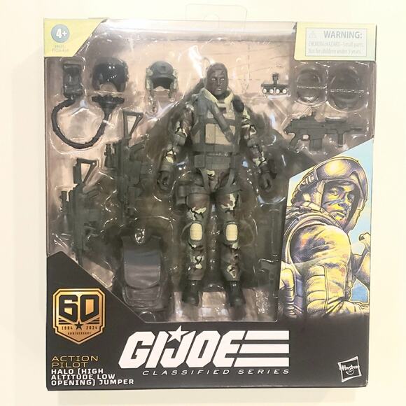 🇺🇸 GI Joe Classified 60th Anniversary Action Pilot HALO Jumper Hasbro F9681 - Picture 1 of 5